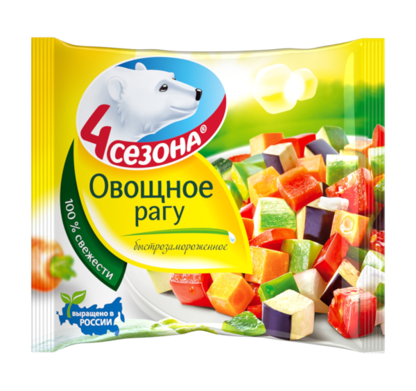 Овощное рагу 4 СЕЗОНА замороженное 400гр